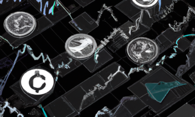 Create an image that visually represents a market analysis for multiple financial assets, including SPX (S&P 500), DXY (US Dollar Index), and various cryptocurrencies such as Bitcoin (BTC), Ethereum (