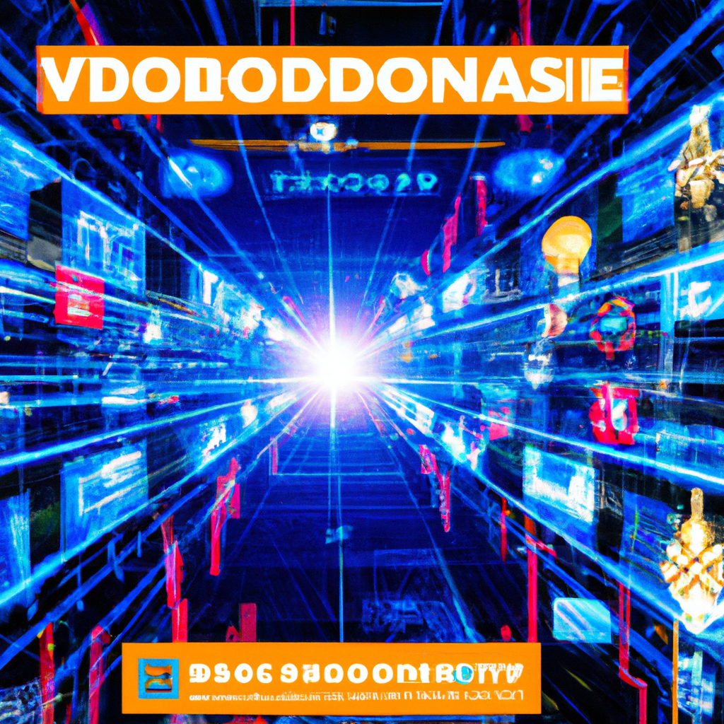 Create an image showcasing a virtual financial marketplace buzzing with activity, representing the concept of 'Volmageddon' in the cryptocurrency world. Include vibrant, dynamic visuals of digital Bit