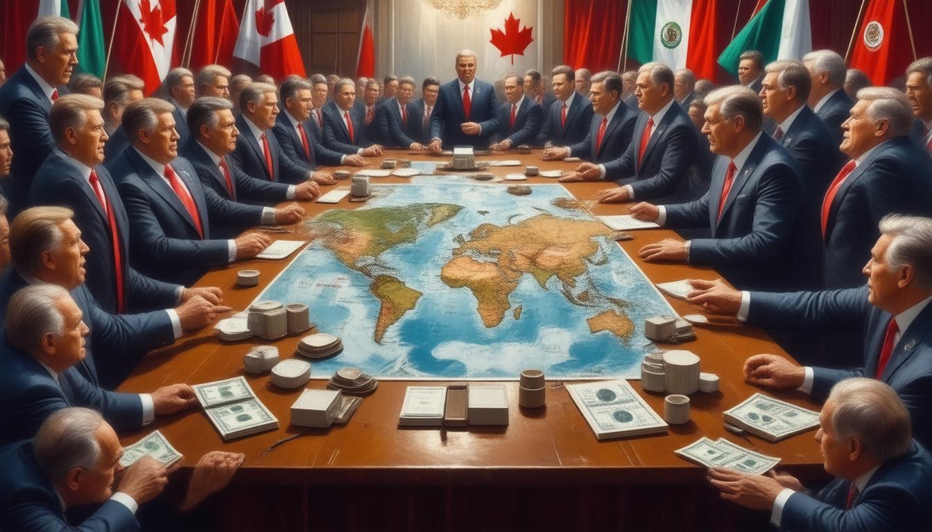 Trade War Escalation: Trump's New Tariffs Spark Global Tensions with Canada, China, and Mexico