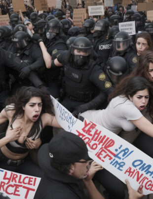 Protest Turned Violent: ICE Officer Tackles Congressional Hopeful Kat Abughazaleh