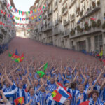Celebrating Passion: Alavés and Real Sociedad Fans Take Over the Streets of Vitoria
